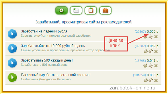 Цена за клик на seosprint